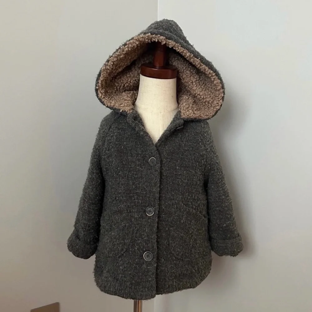 ZARA TODDLER GIRL FLEECE LINED COAT